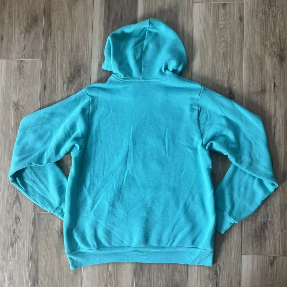 Against the Current - The Chosen LS Athletic Teal Hooded Sweatshirt sz Medium - Picture 4 of 6